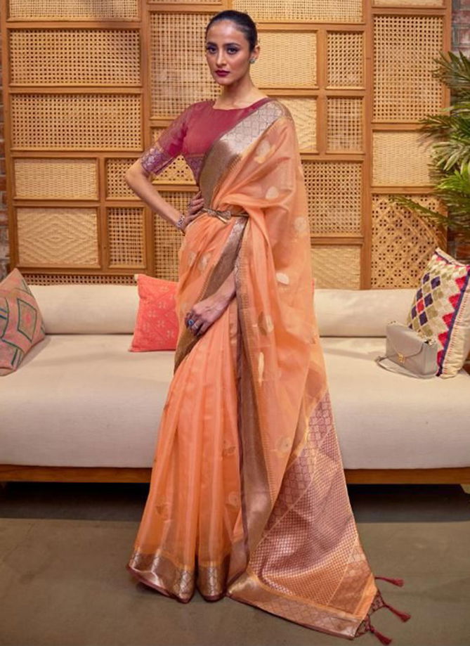 Rajtex Kalon Heavy Designer Party Wear Organza Desinger Saree Collection